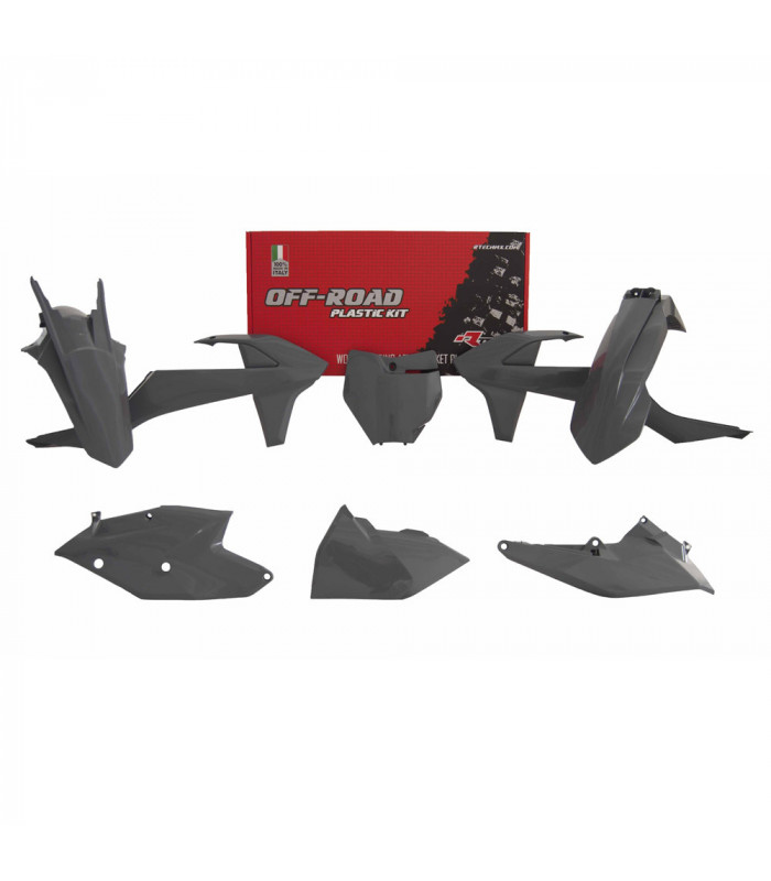 KIT PLASTICOS QUANTUM GREY (6 PZS).  KTM SX-SXF ' 2016-18