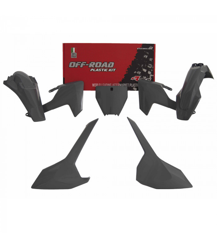 KIT PLASTICOS QUANTUM GREY (5 PZS.)  HUSQVARNA TC-FC 2016-18 / TX-FS-FX 2017-18