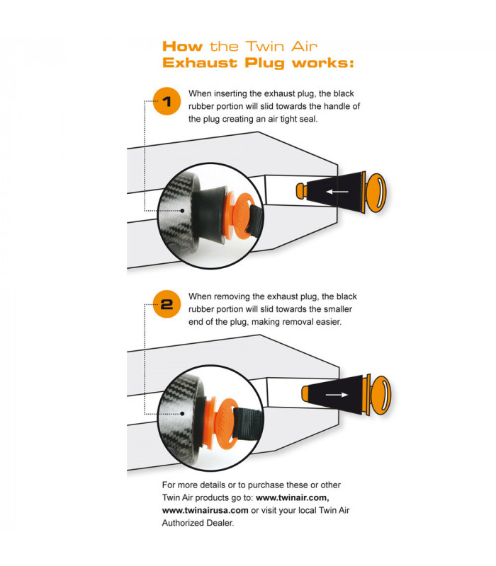 TWIN AIR 2T EXHAUST PLUG | TopFun.com