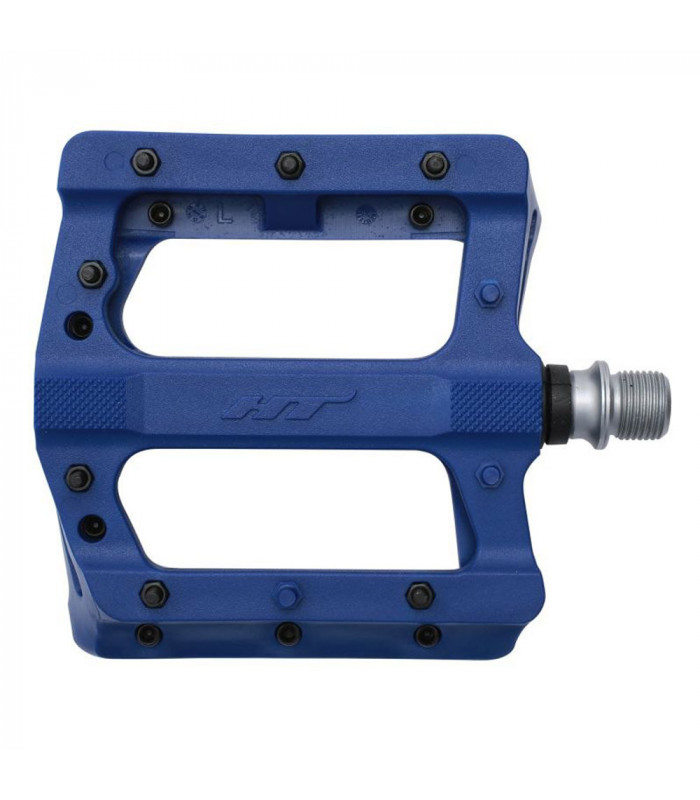 PEDALES HT PLATAFORMA MTB PA01A ROYAL BLUE  PINS METALICOS.