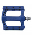 PEDALES HT PLATAFORMA MTB PA01A ROYAL BLUE  PINS METALICOS.