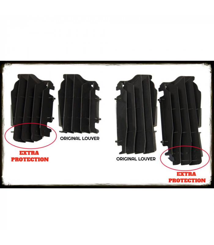 REJILLA RADIADOR OVERSIZE NEGRA  KAWA KXF 450 ' 2016-20