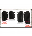 REJILLA RADIADOR OVERSIZE NEGRA  KAWA KXF 450 ' 2016-20