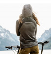 SUDADERA CHICAS SPRINT HOODY OLIVE