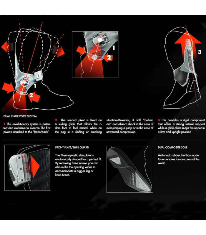 BOTA GAERNE SG12 BLANCA