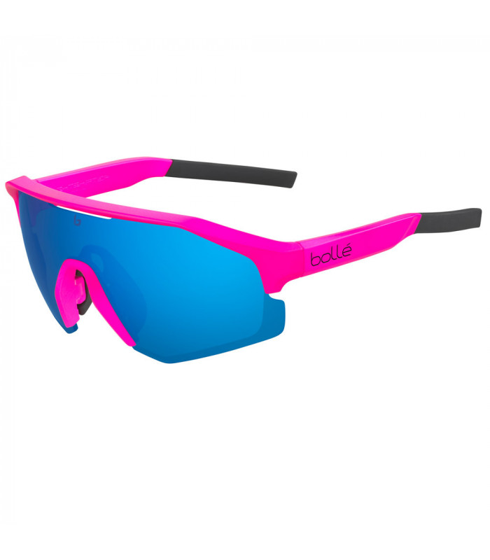 BOLLE LIGHTSHIFTER MATTE PINK SUNGLASSES (BROWN BLUE LENS)