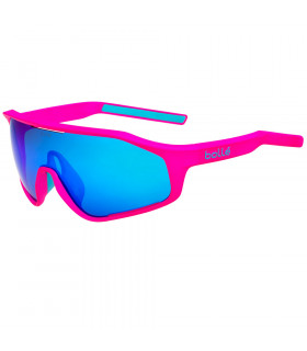 BOLLE SHIFTER MATTE PINK SUNGLASSES (BROWN BLUE LENS)