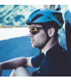 BOLLE CHRONOSHIELD MATTE PINK SUNGLASSES (BROWN BLUE LENS)