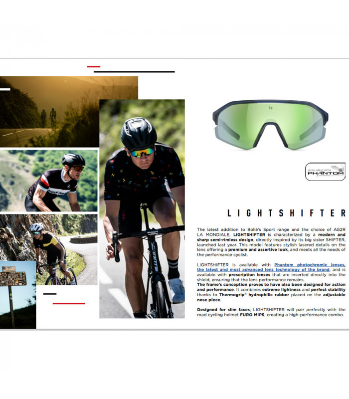 BOLLE LIGHTSHIFTER MATTE PINK SUNGLASSES (BROWN BLUE LENS)