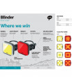 KNOG BLINDER GRID FRONT BIKE LIGHT
