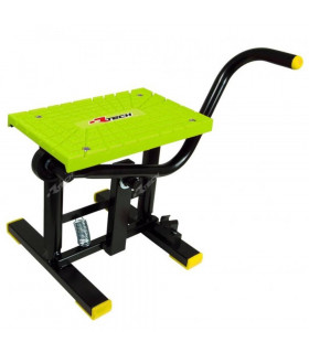 RTECH FOOT LIFT BIKE STAND WITH CROSS TPU PLATE (NEON YELLOW) | TopFun.com