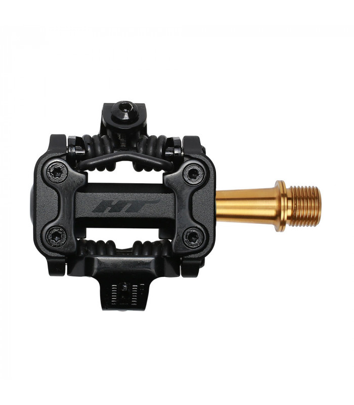 HT M1 TITANIUM SPINDLE CROSS COUNTRY PEDALS (STEALTH BLACK)