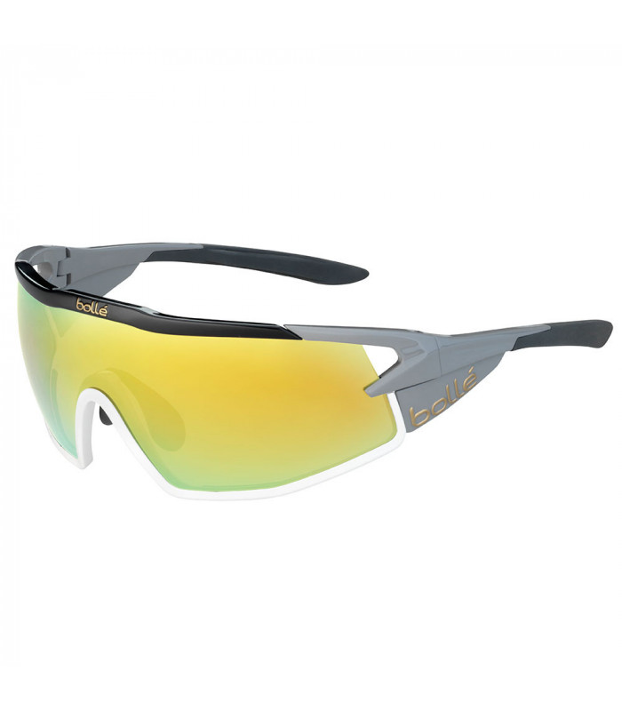 BOLLE B-ROCK SHINY BLACK SUNGLASSES (BROWN GOLD LENS) | TopFun.com