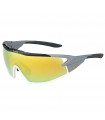 BOLLE B-ROCK SHINY BLACK SUNGLASSES (BROWN GOLD LENS)