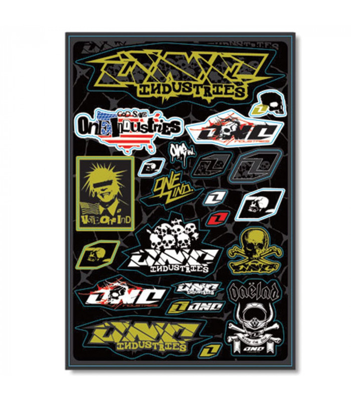 ONE INDUSTRIES SKULL 3 DECALS SHEET