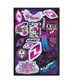 ONE INDUSTRIES GIRL DECALS SHEET