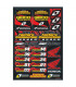 ONE INDUSTRIES TEAM FACTORY CONNECTION 201" DECALS SHEET