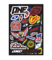 ONE INDUSTRIES LOGO DECALS SHEET