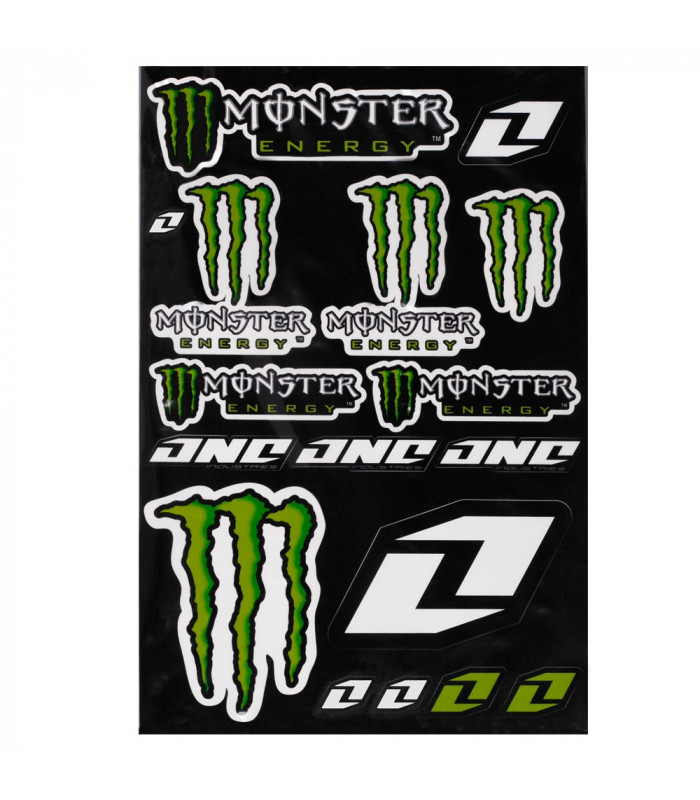 ONE INDUSTRIES MONSTER ENERGY DECALS SHEET