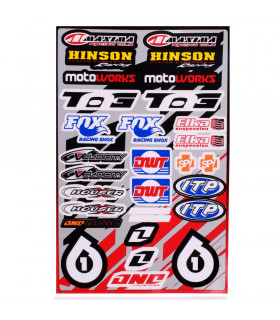 ONE INDUSTRIES QUAD DECALS SHEET