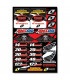 ONE INDUSTRIES "TEAM FACTORY CONNECTION 2008" DECALS SHEET