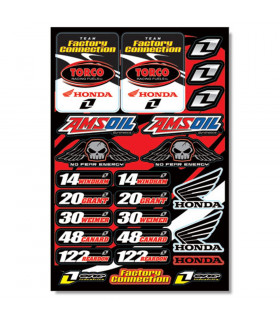 ONE INDUSTRIES "TEAM FACTORY CONNECTION 2008" DECALS SHEET