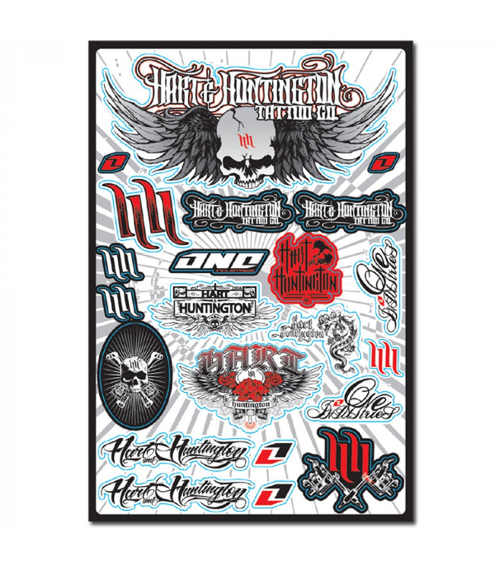 ONE INDUSTRIES HART &  HUNTINGTON DECALS SHEET