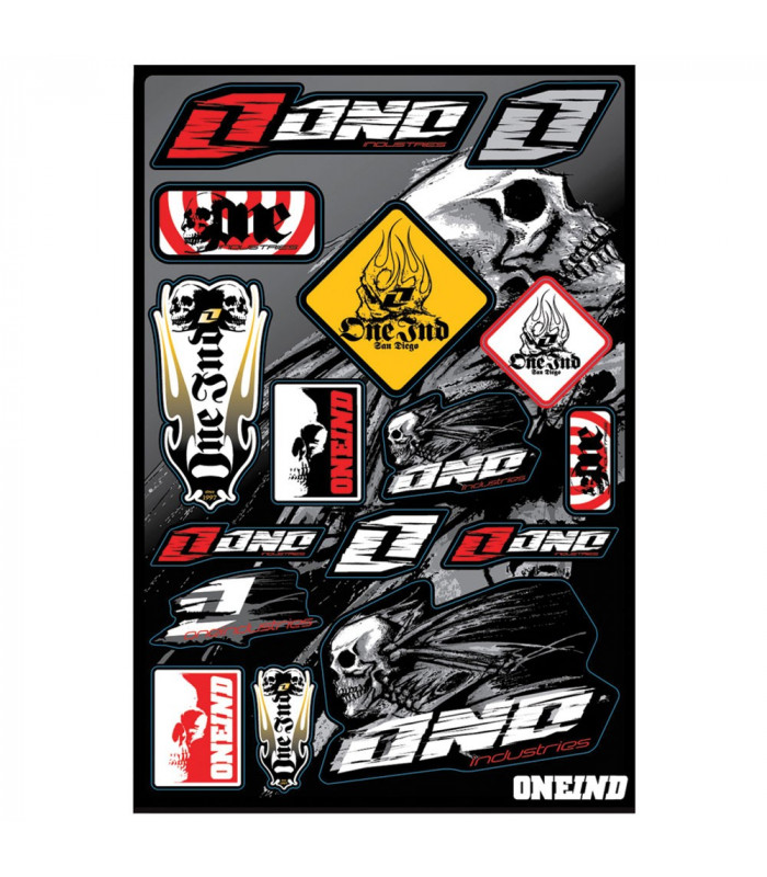 ONE INDUSTRIES SKULL/MASSACRE DECALS SHEET