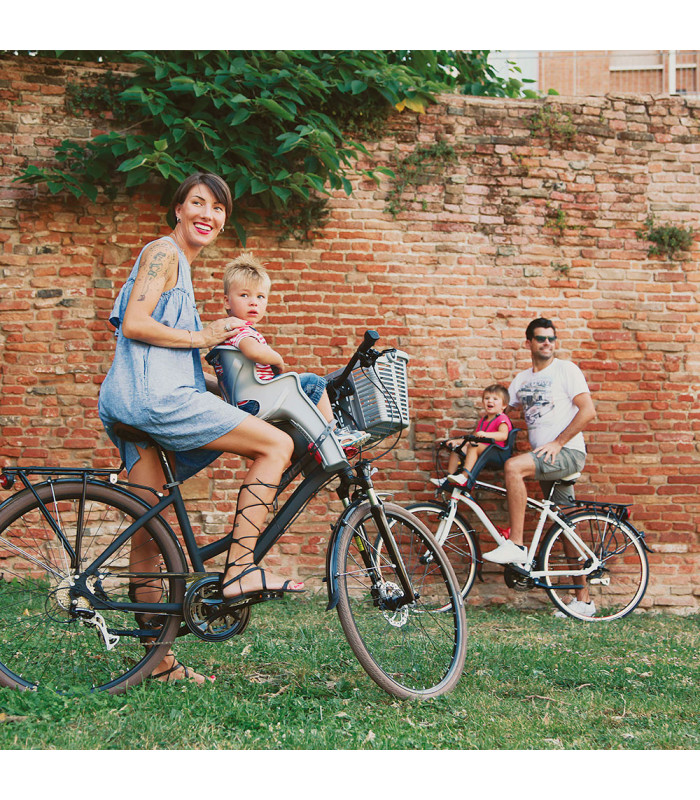 BELLELLI RABBIT MULTIFIX CHILD FRONT BIKE SEAT (SILVER)
