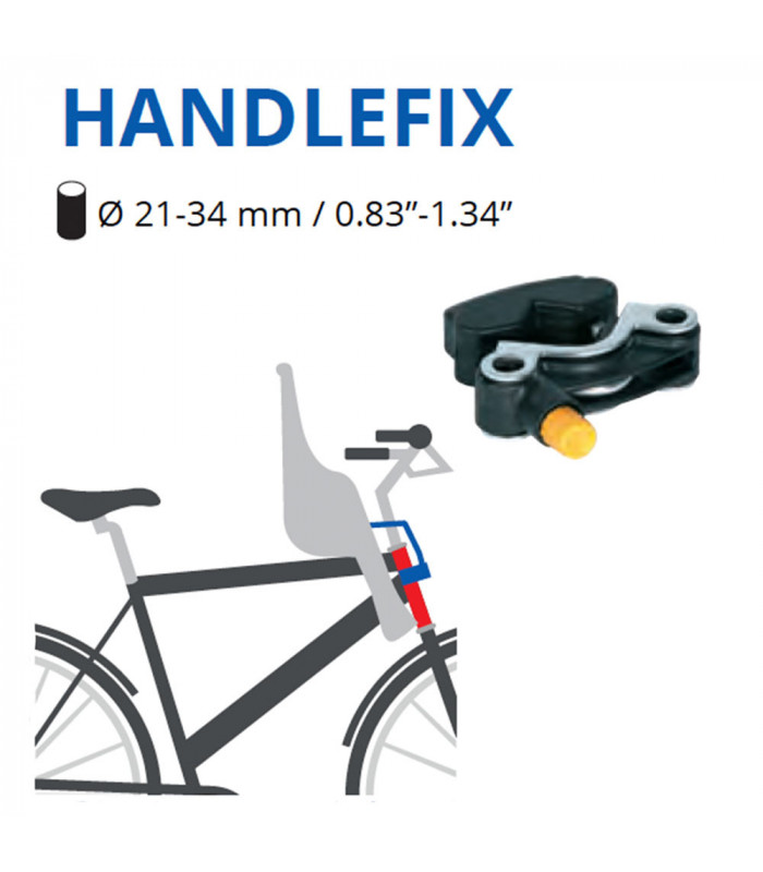 BELLELLI TATOO HANDLEFIX CHILD FRONT BIKE SEAT (DARK GREY) | TopFun.com
