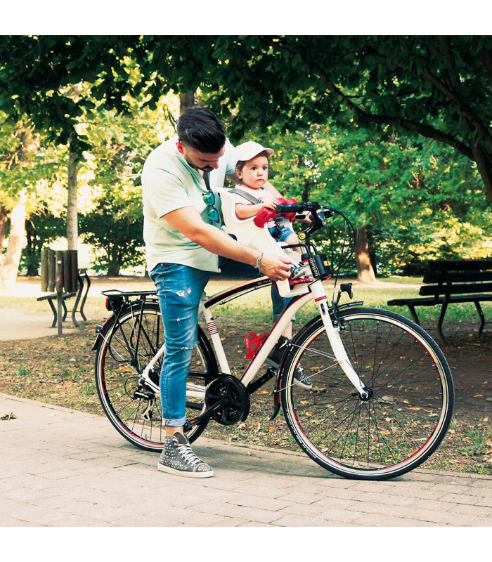 BELLELLI FRECCIA B-FIX CHILD FRONT BIKE SEAT (SILVER) | TopFun.com