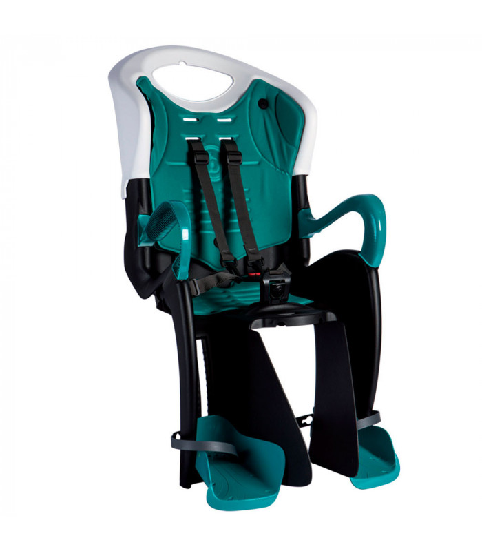 BELLELLI TIGER STANDARD B-FIX CHILD REAR BIKE SEAT (WHITE-TURQUOISE) | TopFun.com