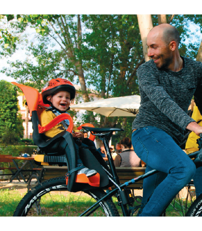 BELLELLI TIGER STANDARD B-FIX CHILD REAR BIKE SEAT (WHITE-TURQUOISE) | TopFun.com