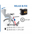 BELLELLI SUMMER RELAX B-FIX CHILD REAR BIKE SEAT (GREY/RED) | TopFun.com