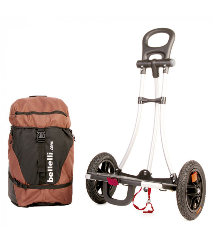 BELLELLI B-TOURIST TRAILER + BROWN BAG (RACK FIX SYSTEM) | TopFun.com