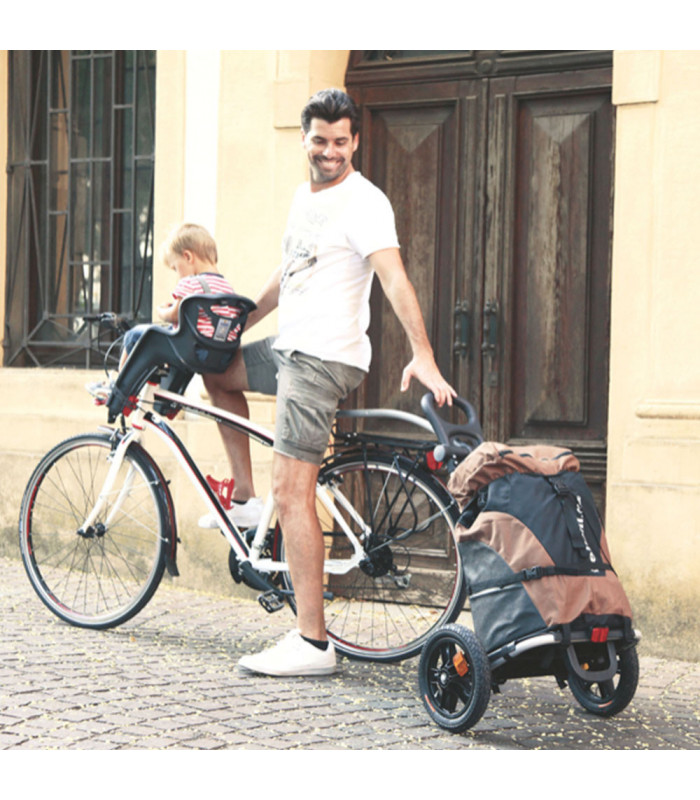 BELLELLI B-TOURIST TRAILER + BROWN BAG (RACK FIX SYSTEM) | TopFun.com