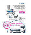 BELLELLI LOTUS CLAMP CHILD REAR BIKE SEAT (SKY BLUE)