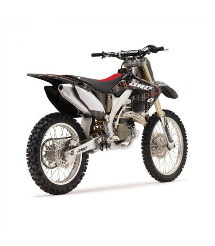 KIT ADHESIVOS ONE INDUSTRIES PLAID NEGRO HONDA CRF 450 (2007-2008)