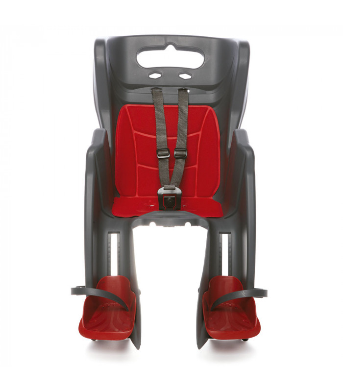 BELLELLI LITTLE DUCK STANDARD MULTIFIX CHILD REAR BIKE SEAT (GREY/RED) | TopFun.com