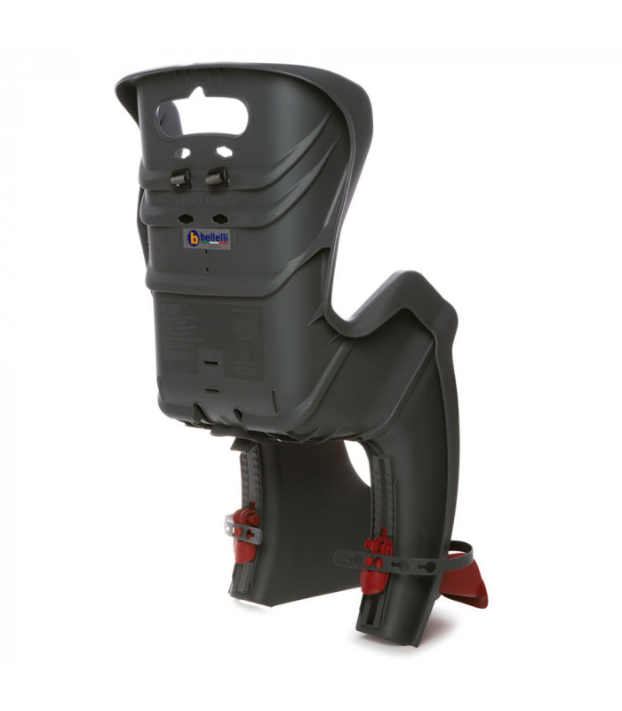 BELLELLI LITTLE DUCK STANDARD MULTIFIX CHILD REAR BIKE SEAT (GREY/RED) | TopFun.com