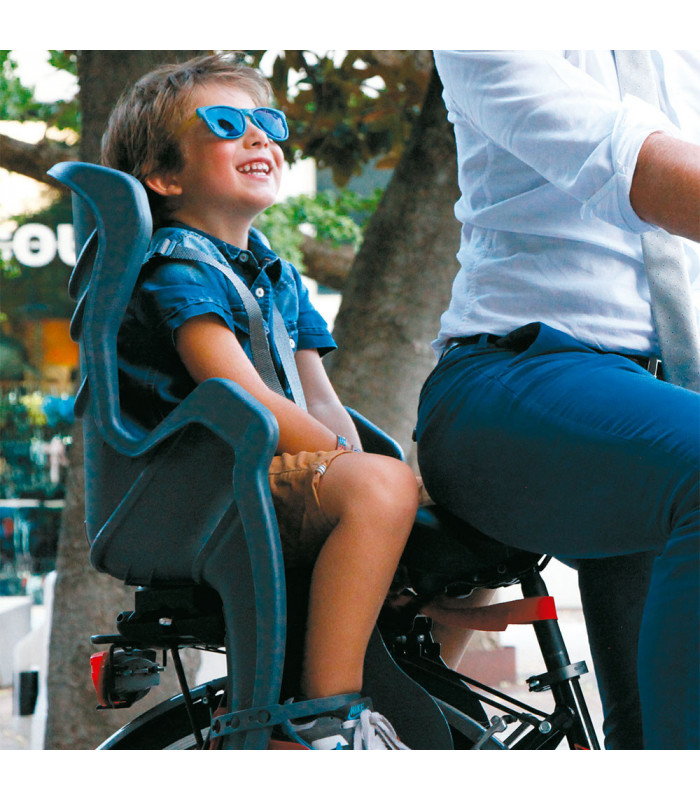 BELLELLI LITTLE DUCK STANDARD MULTIFIX CHILD REAR BIKE SEAT (GREY/RED) | TopFun.com