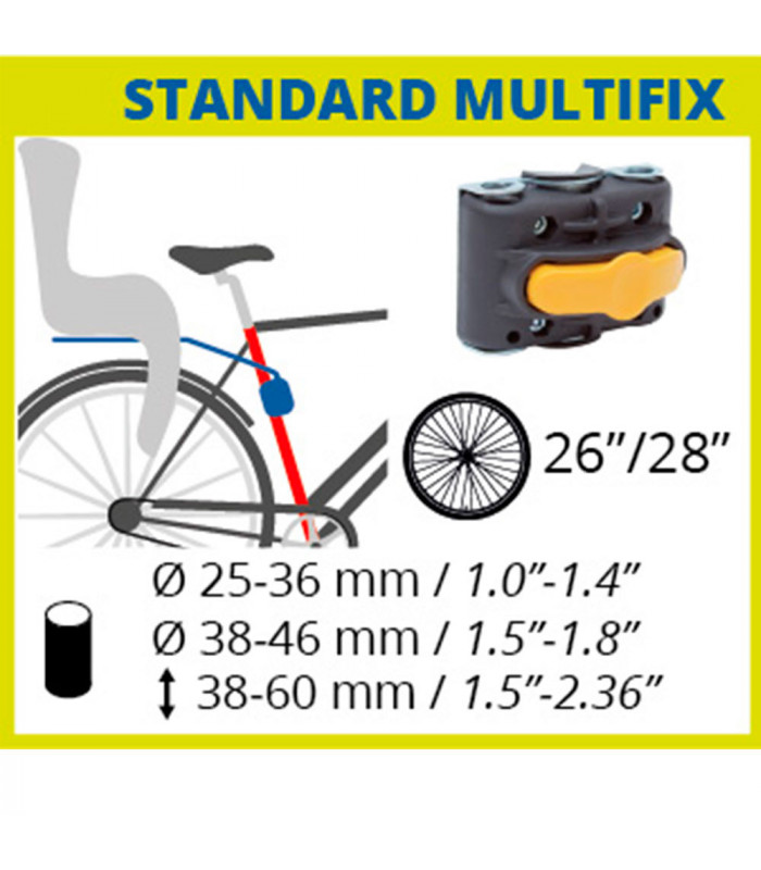 SILLA INFANTIL TRASERA BELLELLI LITTLE DUCK STANDARD MULTIFIX (YELLOW HI VIZ) | TopFun.com