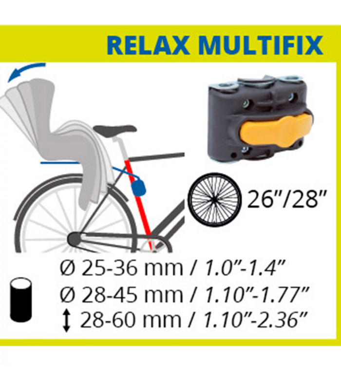 SILLA INFANTIL TRASERA BELLELLI LITTLE DUCK RELAX MULTIFIX (YELLOW HI VIZ) | TopFun.com