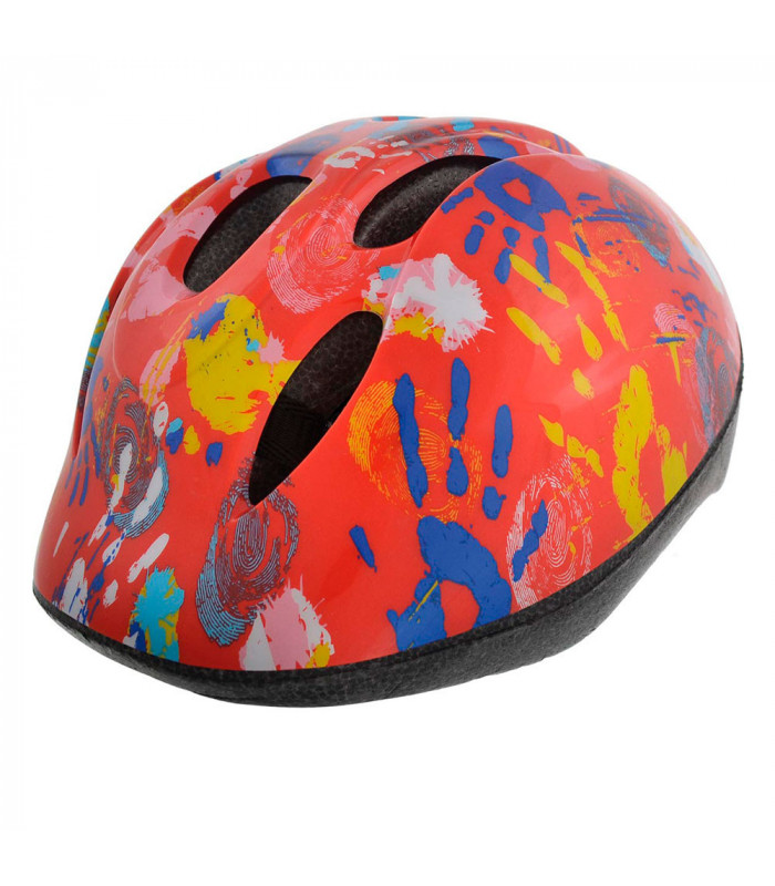 BELLELLI HAND PRINT ORANGE KIDS HELMET | TopFun.com