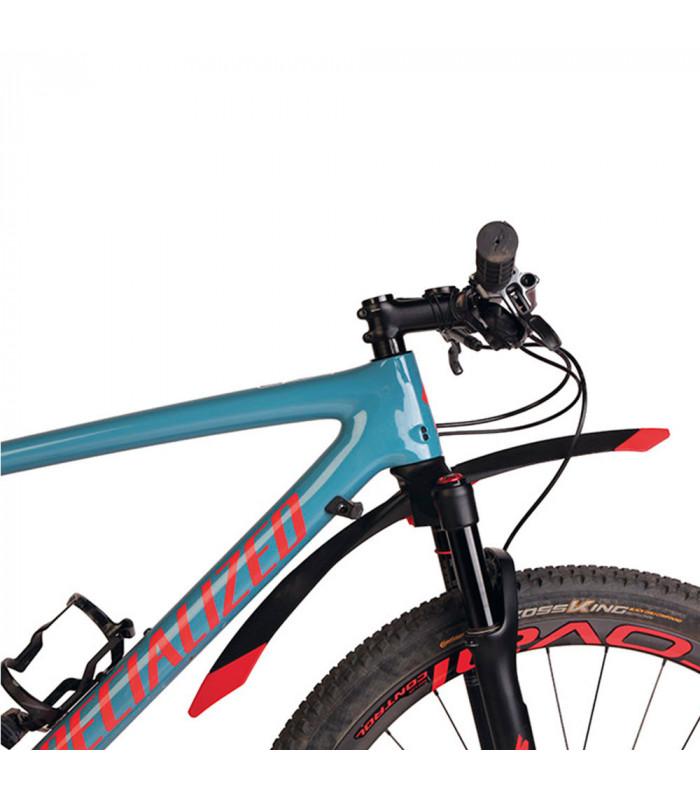 BELLELLI ZIP MUDGUARDS (BLACK/RED) | TopFun.com