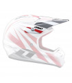 ONE INDUSTRIES KOMBAT HELMET (RACING STRIPES WHITE)
