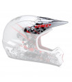 VISERA CASCO ONE INDUSTRIES KOMBAT (MASSACRE-ROJO/PLATA)