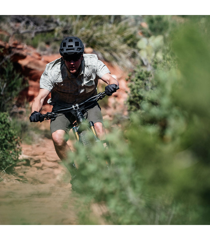 CAMISA CLUB RIDE DETOUR (KHAKI/TREAD PRINT)