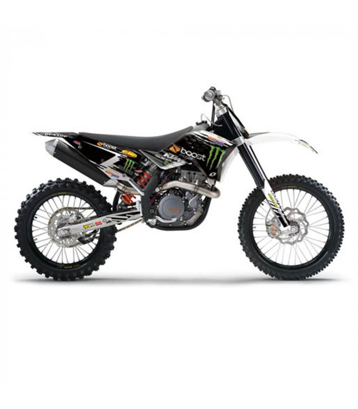 KIT ADHESIVOS ONE INDUSTRIES MONSTER/B MOVILE + FUNDA ASIENTO KTM 450 EXC, SX (2007-2010)