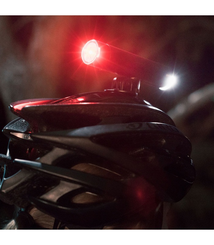 KNOG PWR RED CAP + HELMET MOUNT | TopFun.com